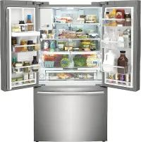 Frigidaire - Gallery 36 in. Wide 27.8 Cu. Ft. French Door Refrigerator with Adjustable Temp Drawer - Smudge Proof Stainless Ste – Image 5