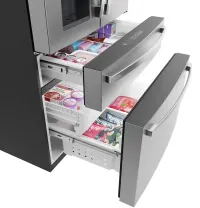 GE Profile - 36 in. Wide 22.43 Cu. Ft. Smart Counter-Depth 4-Door French Door Refrigerator with Energy Star and Kitchen Assista – Image 5