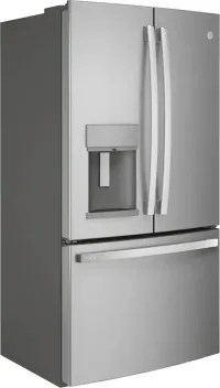 GE Profile - 36 in. Wide 22.1 Cu. Ft. French Door Counter-Depth Refrigerator with Hands-Free AutoFill - Stainless Steel – Image 1