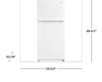 Frigidaire - 19 Cu. Ft. Garage Ready Top Freezer Refrigerator - White – Image 2