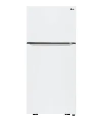 LG - 30-in Wide 20.2 Cu. Ft. Top Freezer Refrigerator - White – Image 4