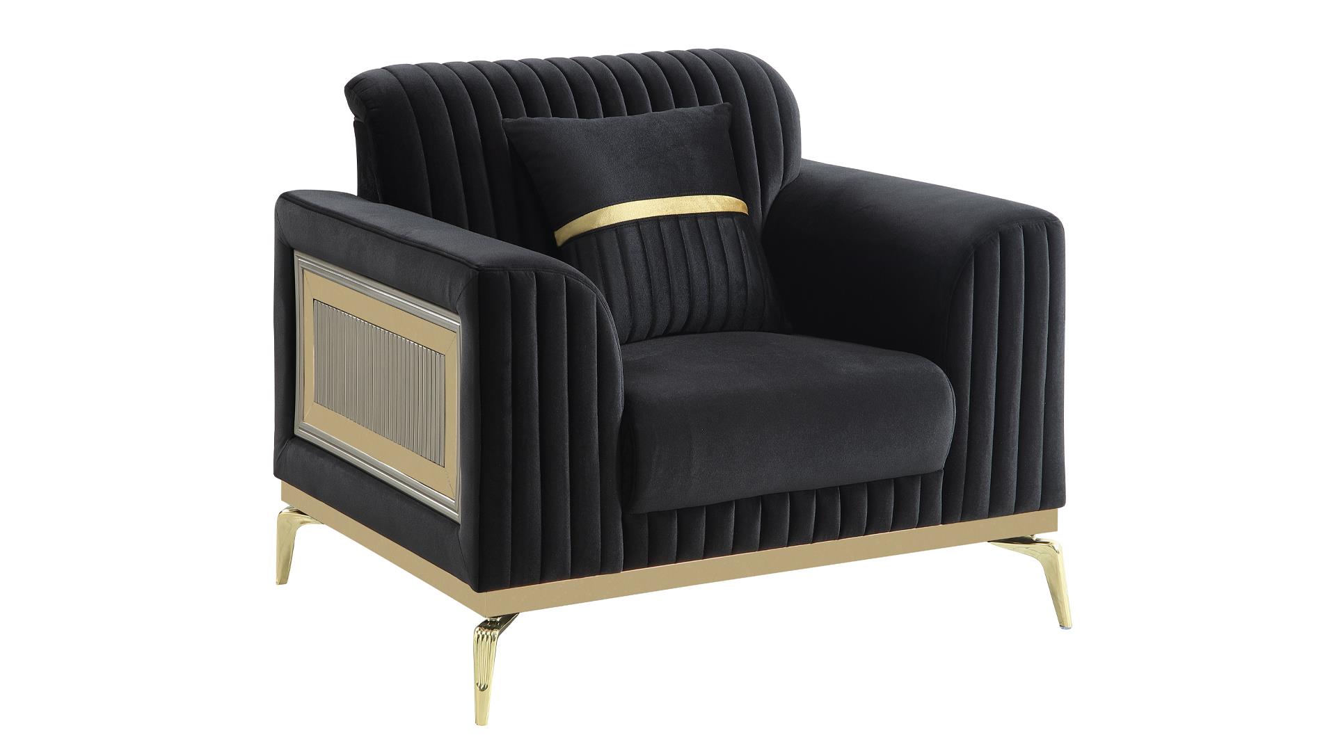 Antigua Living Room Set in Black – Image 4