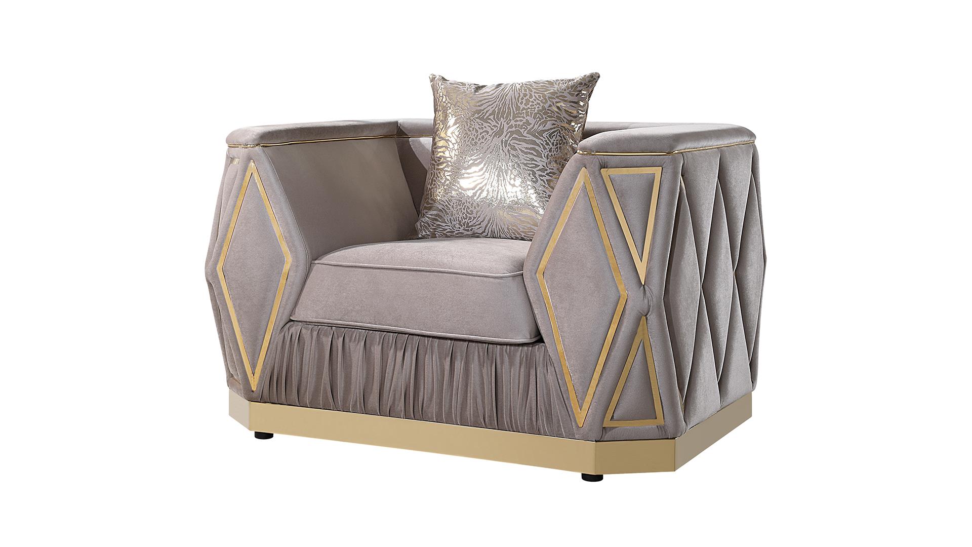 Cavalli Living Room Set Taupe – Image 4
