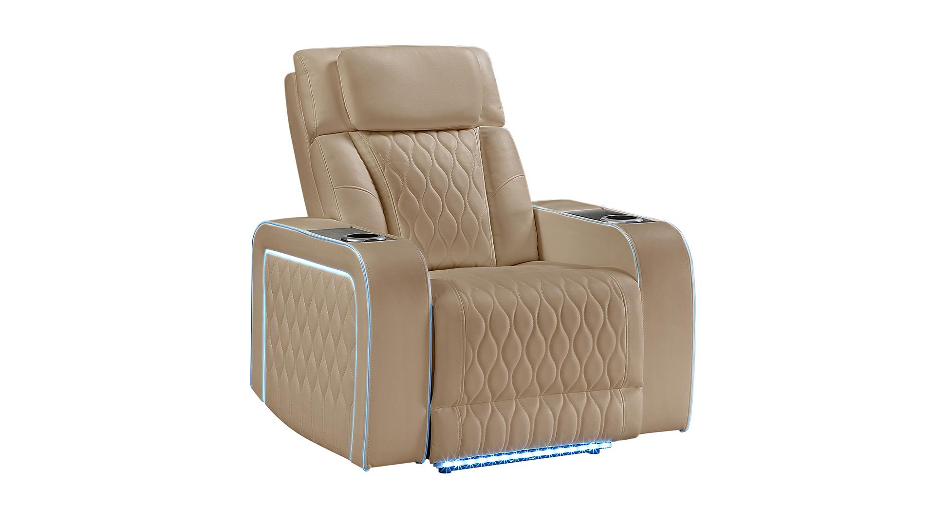 Electra Living Room Set In Caramel – Image 4