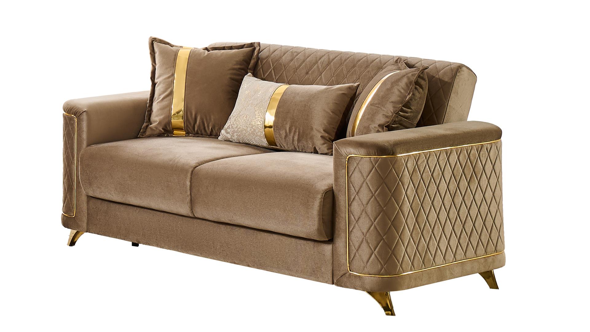 Lisa Living Room Set in Copper – Image 3