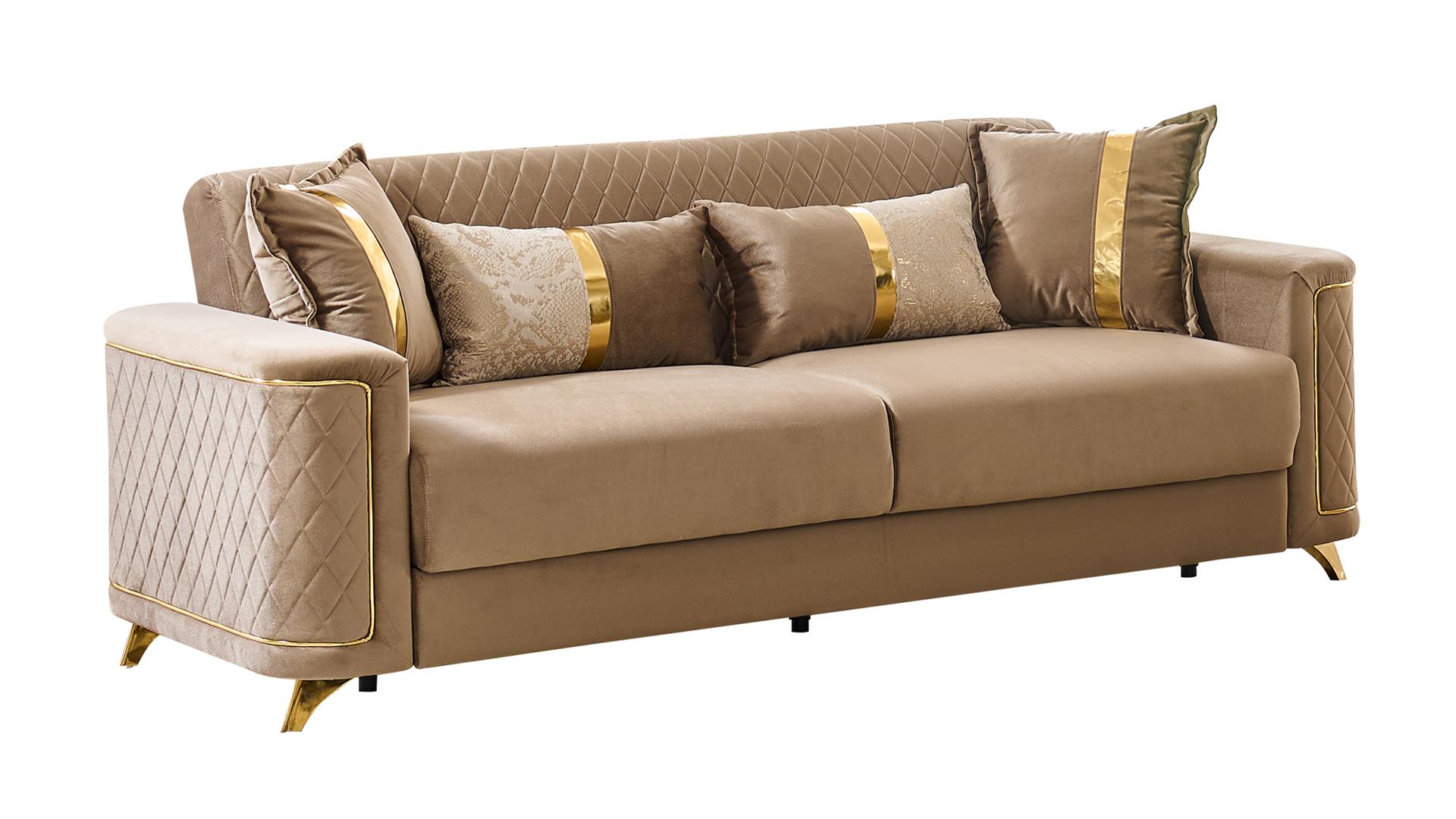 Lisa Living Room Set in Copper – Image 2