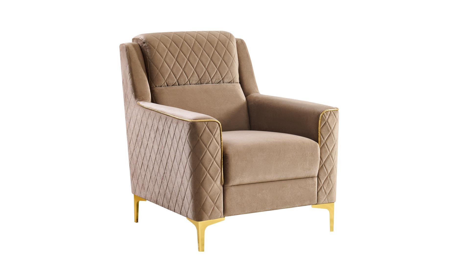 Lisa Living Room Set in Copper – Image 4