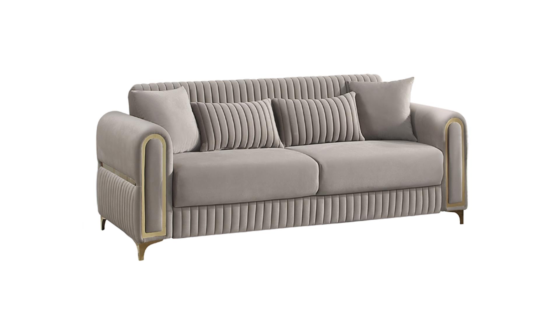 Ruby Living Room Set Taupe – Image 3
