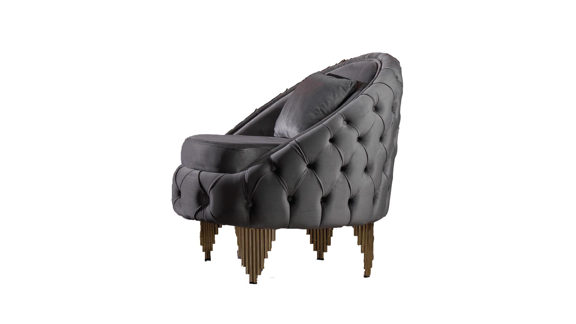 Vanessa Living Room Set in Gray – Image 4