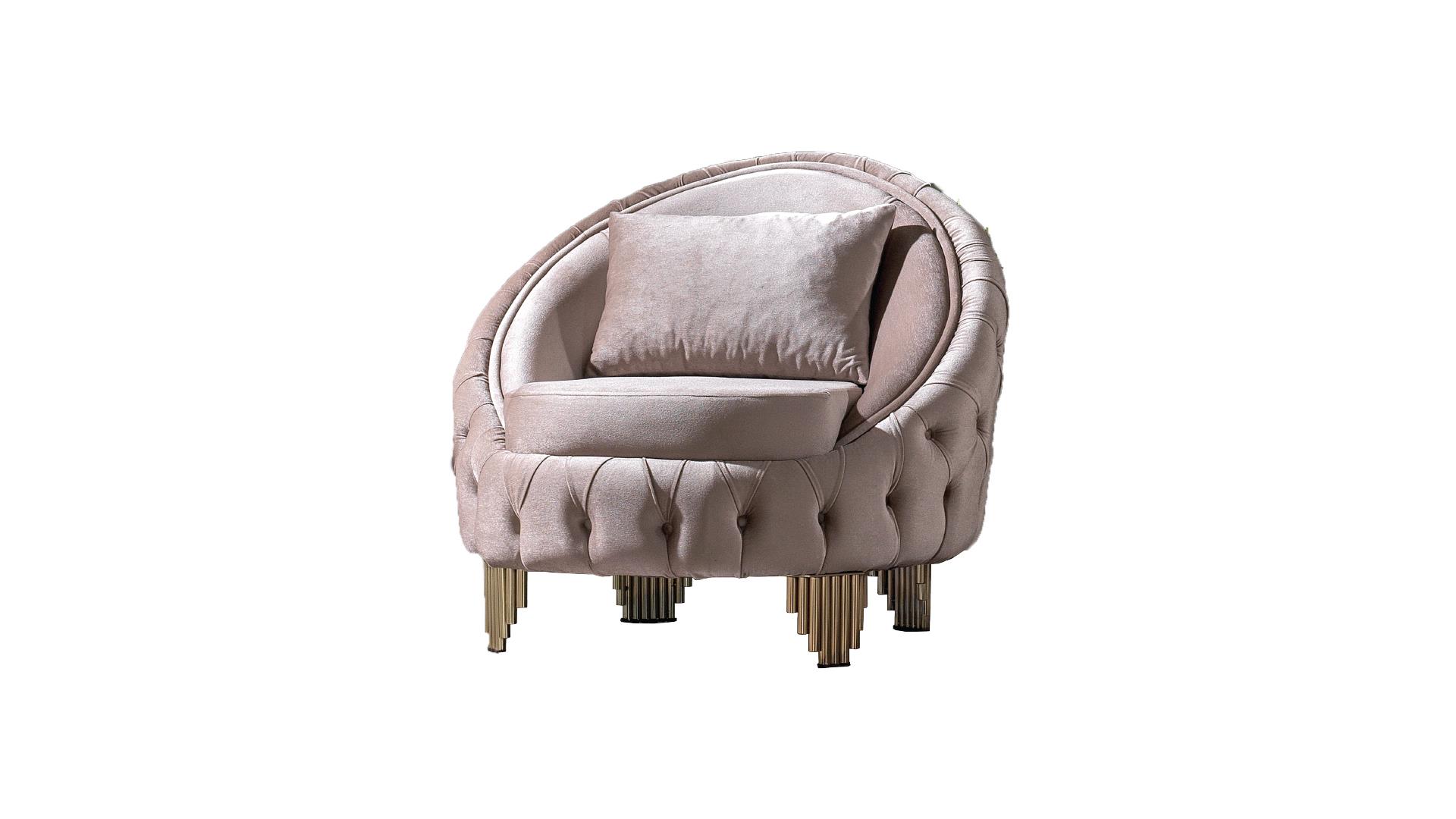 Vanessa Living Room Set in Taupe – Image 4