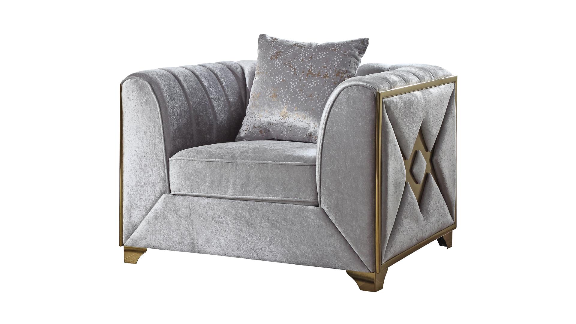 Velencia Living Room Set in Silver – Image 4