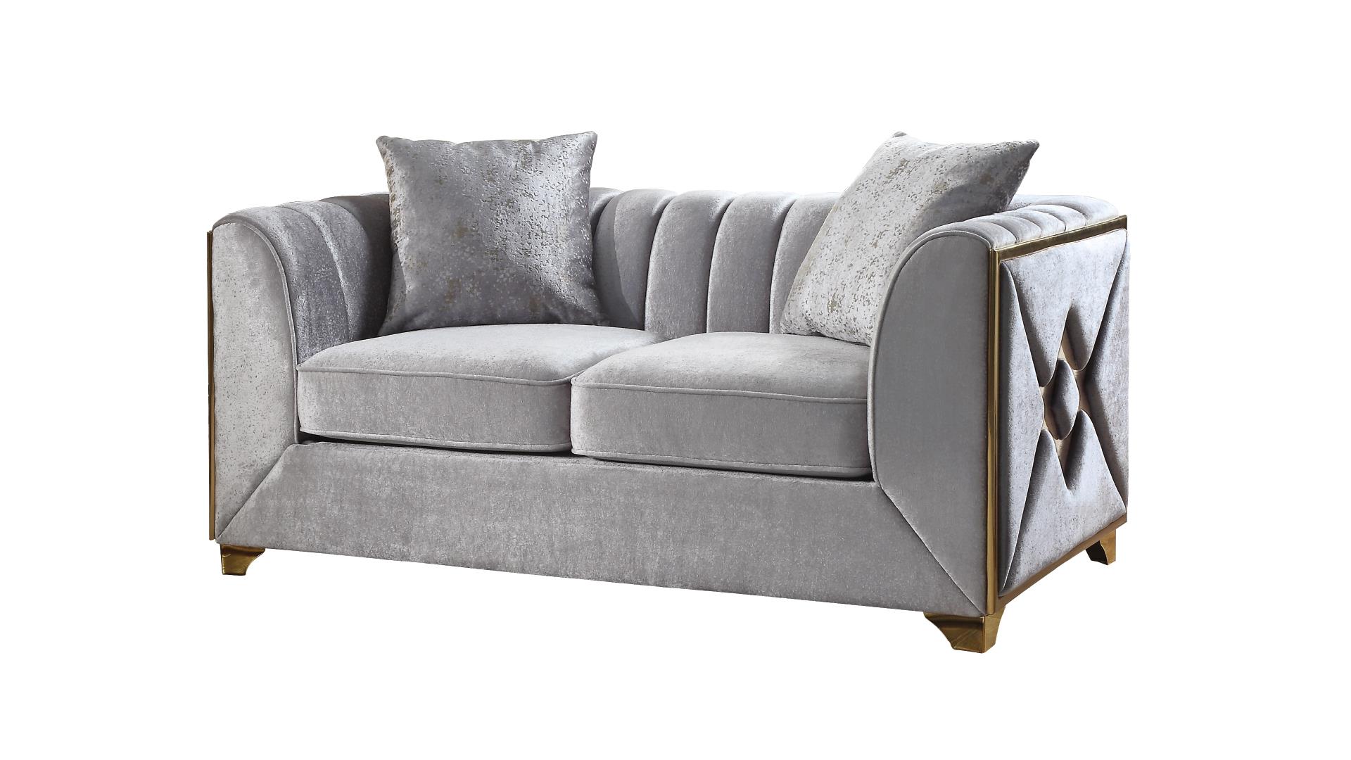 Velencia Living Room Set in Silver – Image 3