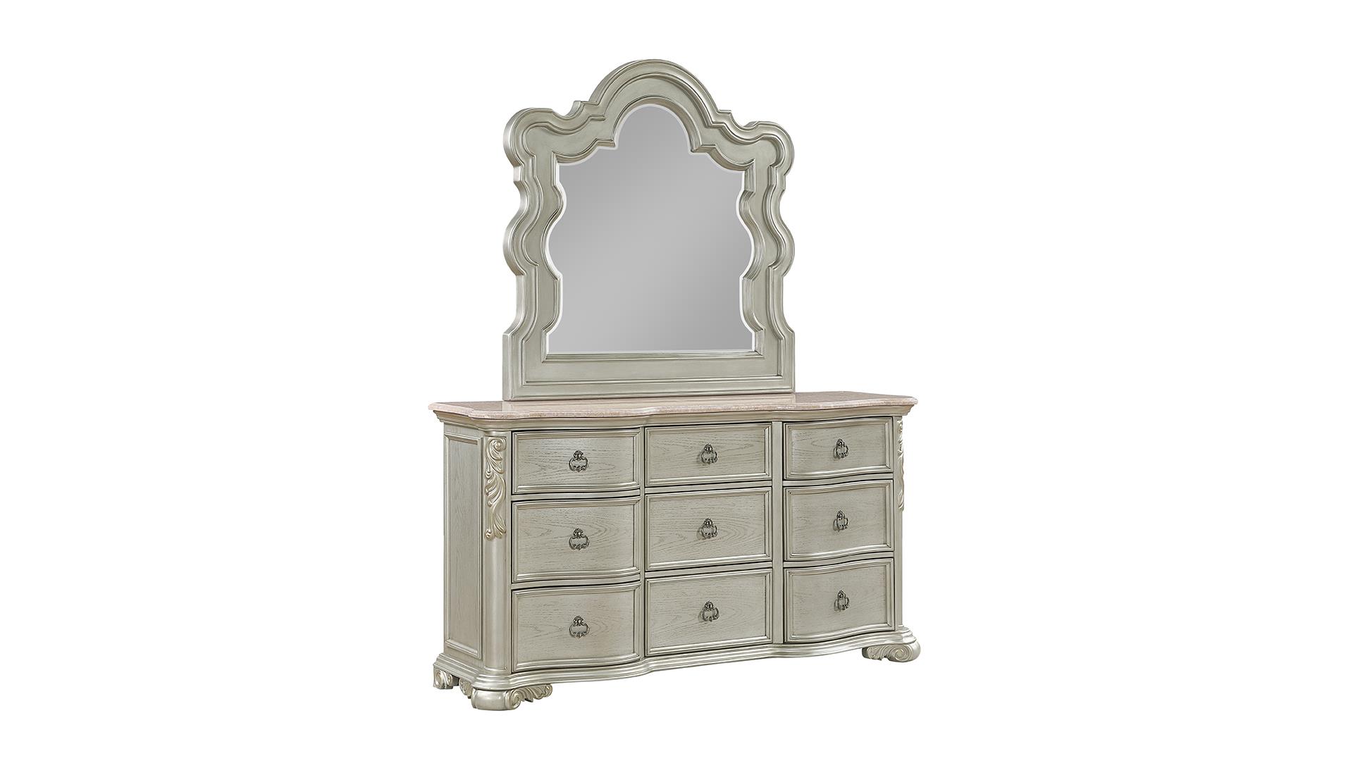 Bella Queen Bedroom Set in Champagne – Image 3