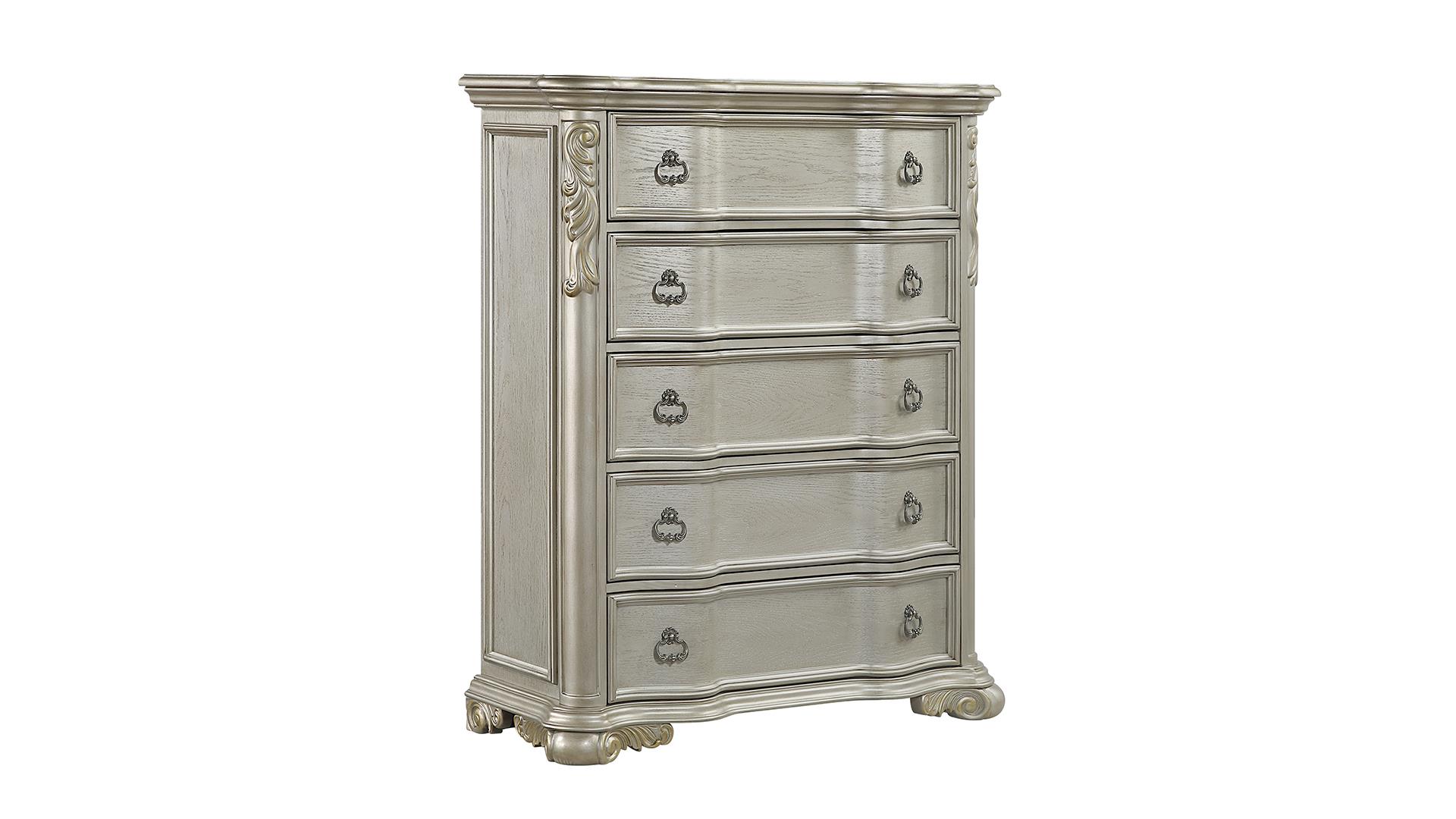 Bella Queen Bedroom Set in Champagne – Image 4