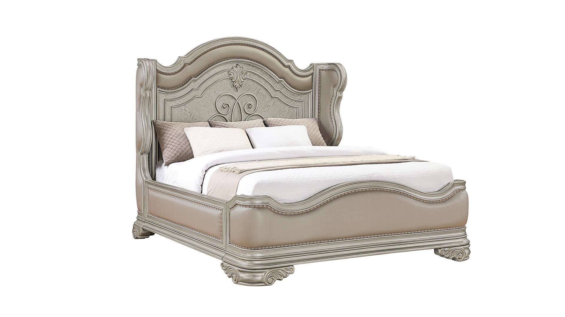Bella Queen Bedroom Set in Champagne – Image 2