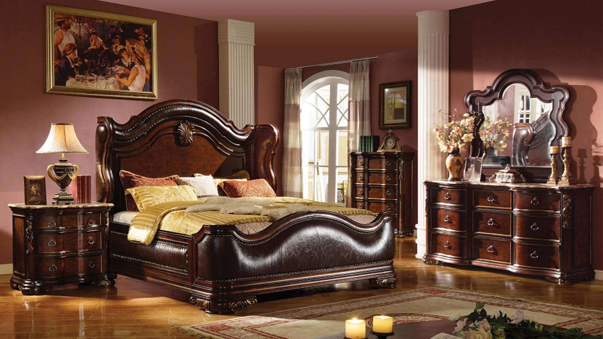 Bella Queen Bedroom Set in Walnut – Image 1