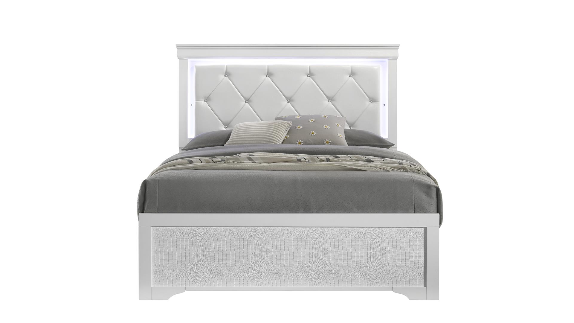 Blaze Bedroom Set in White – Image 2