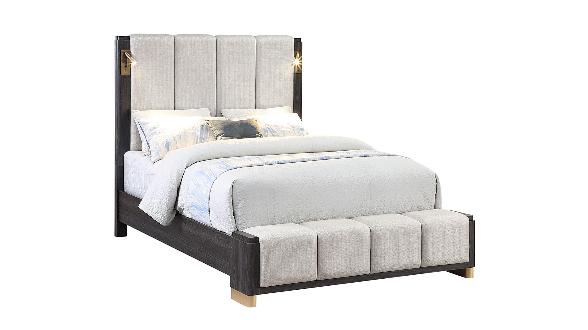 Clifton King Bedroom Set in Charcoal Gray – Image 2