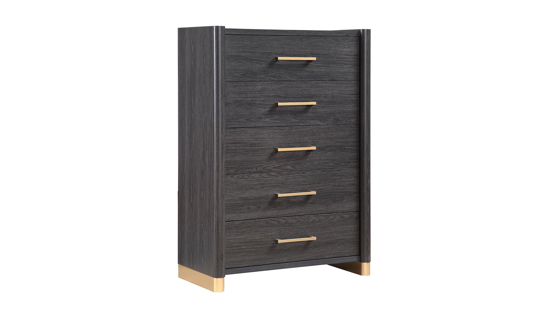 Clifton King Bedroom Set in Charcoal Gray – Image 4
