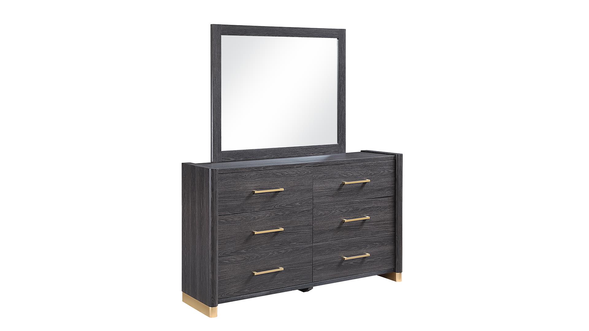 Clifton King Bedroom Set in Charcoal Gray – Image 3