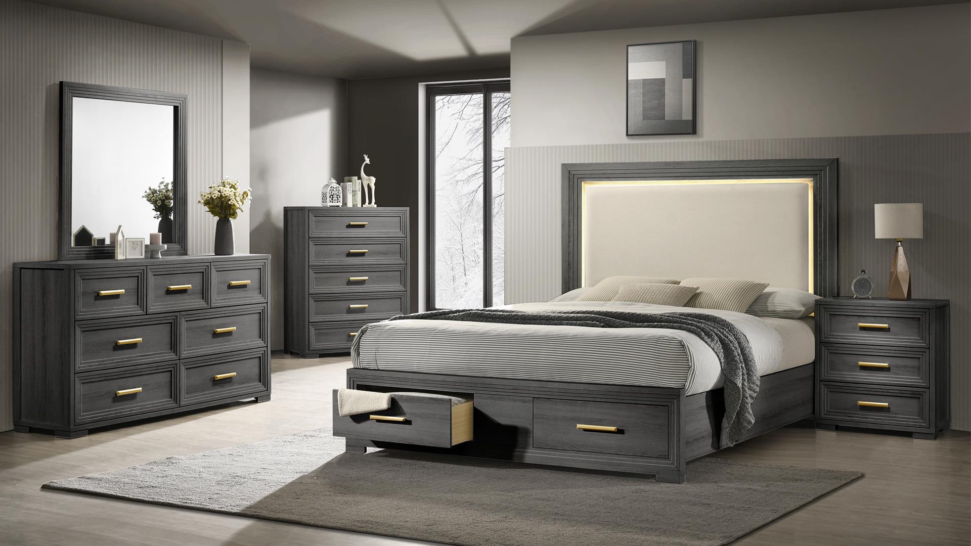 Colorado Queen 5 Pc Bedroom Set in Rustic Natural – Image 1