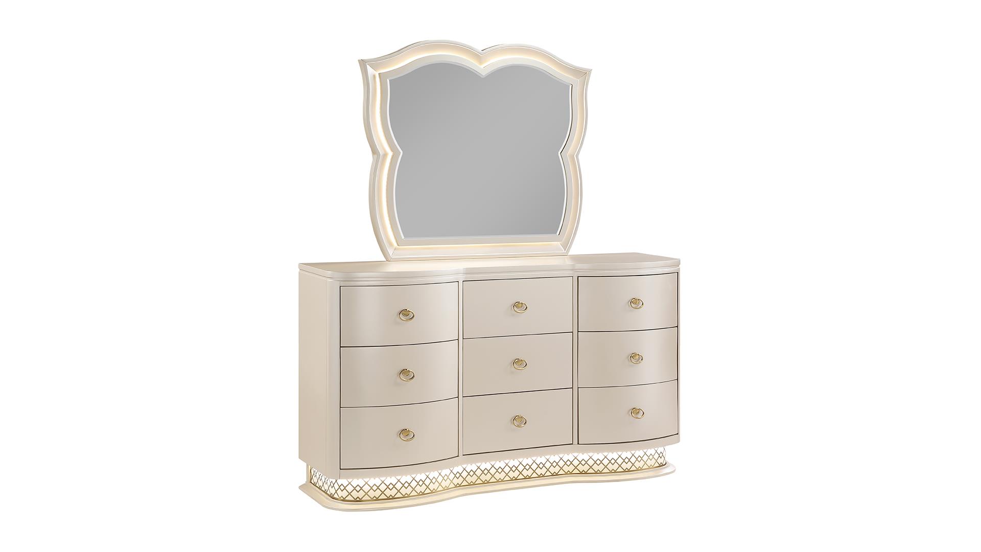 Flora Bedroom Set In Beige – Image 3