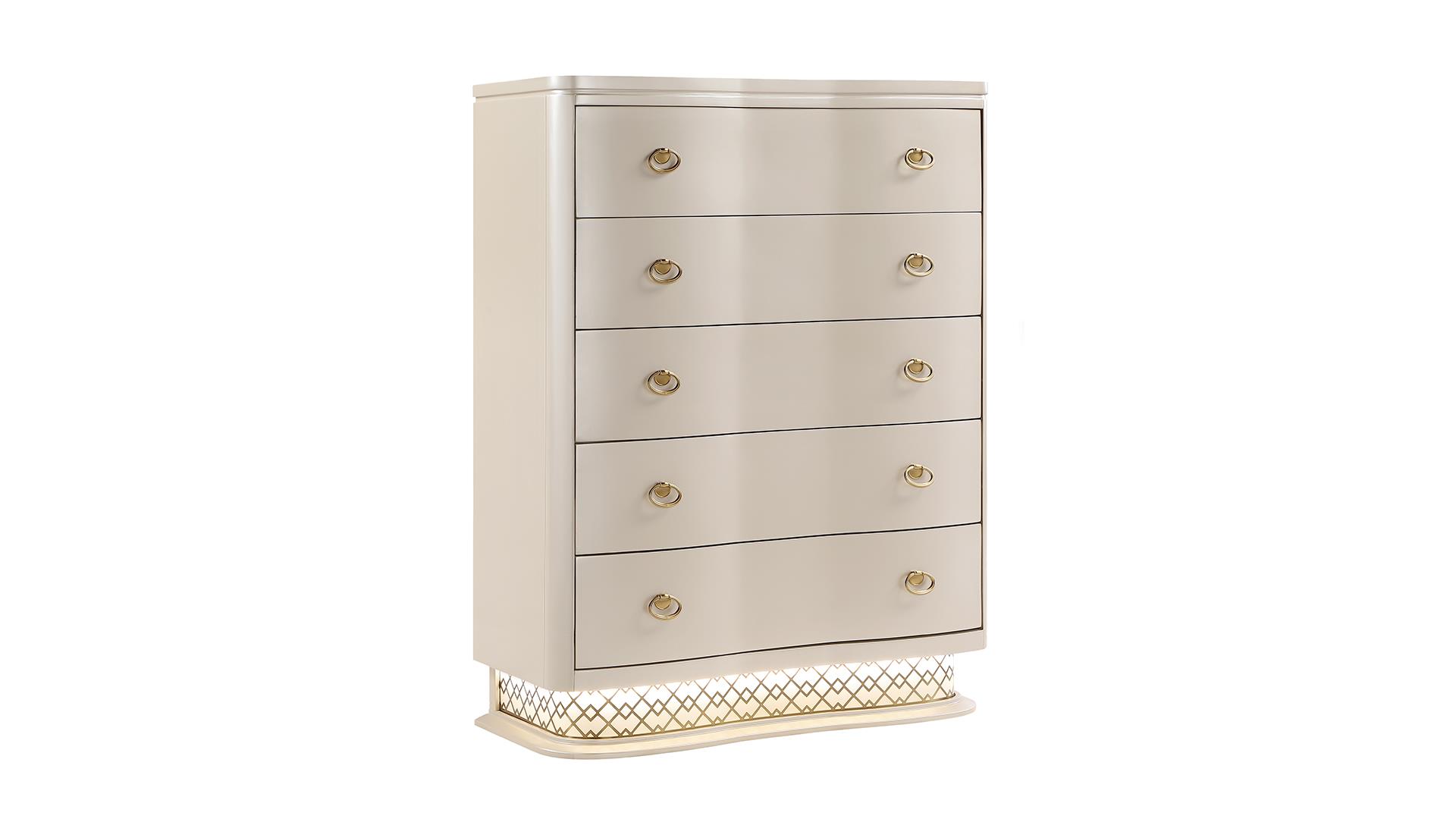 Flora Bedroom Set In Beige – Image 4