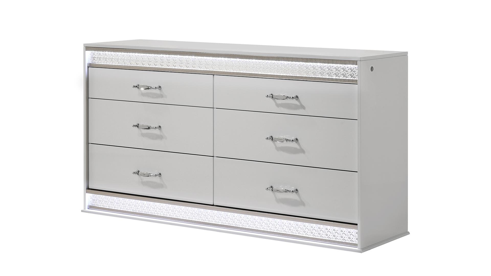 Glam Bedroom set in White – Image 3