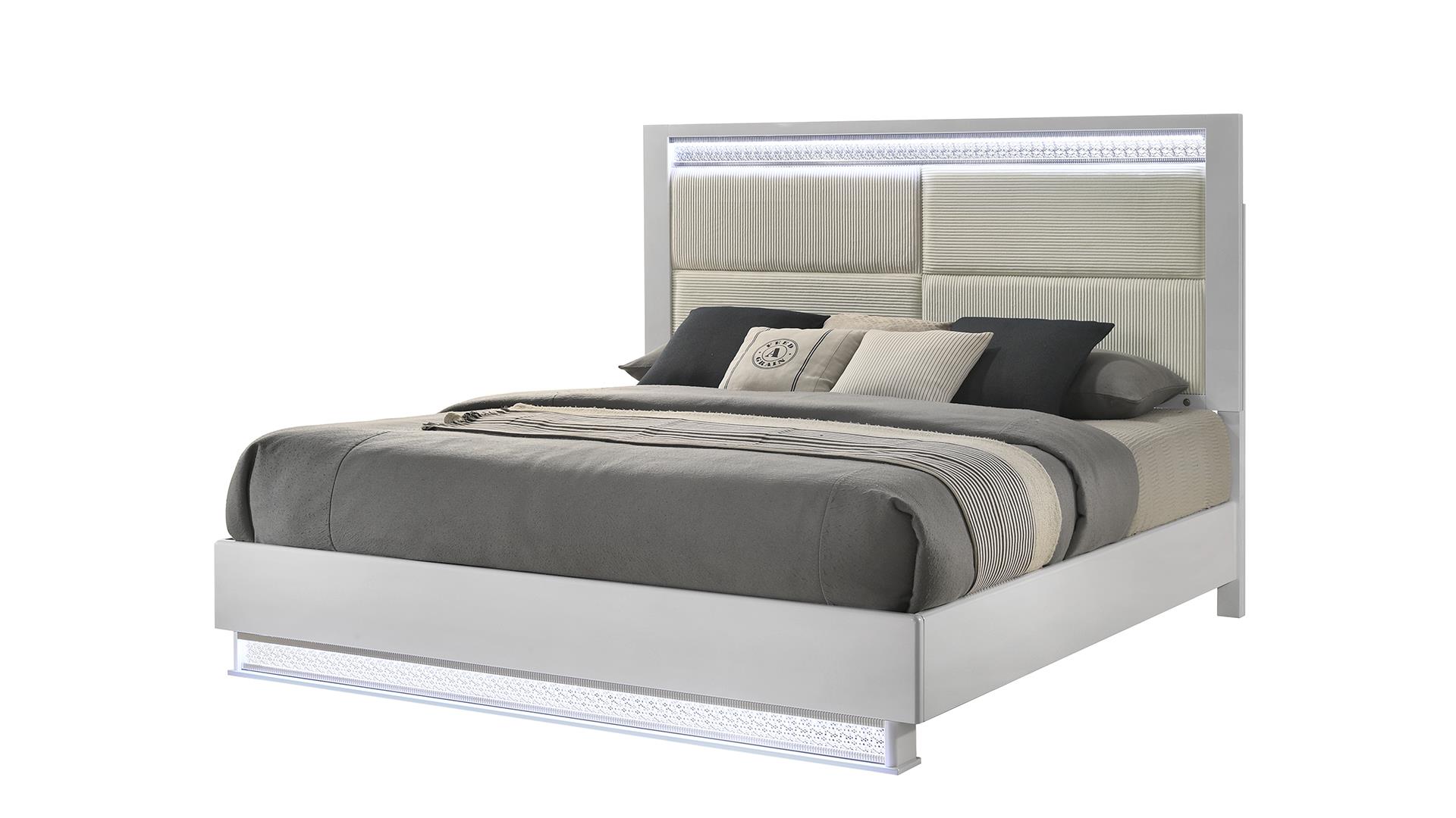 Glam Bedroom set in White – Image 2