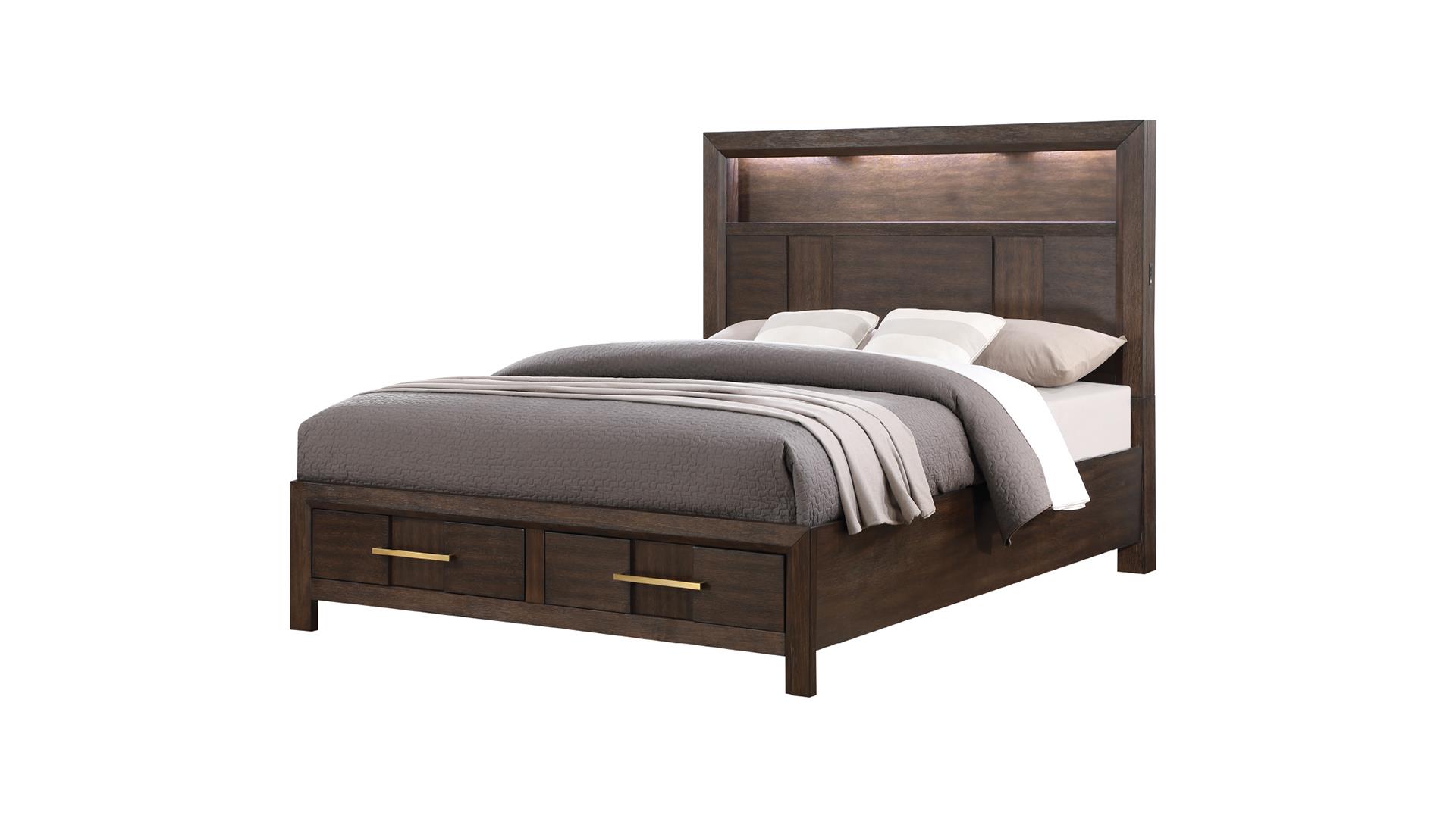 Kenzo Bedroom set in Dark Walnut – Image 2
