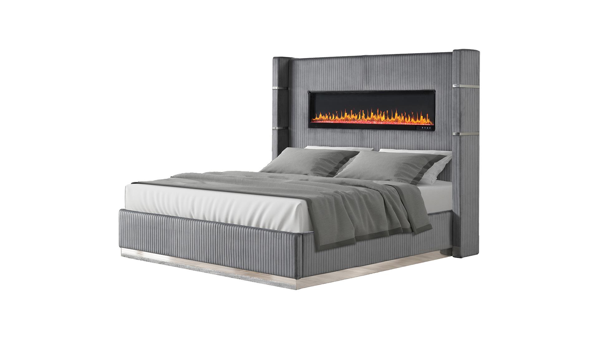 Lizelle Bedroom Set in Gray – Image 2