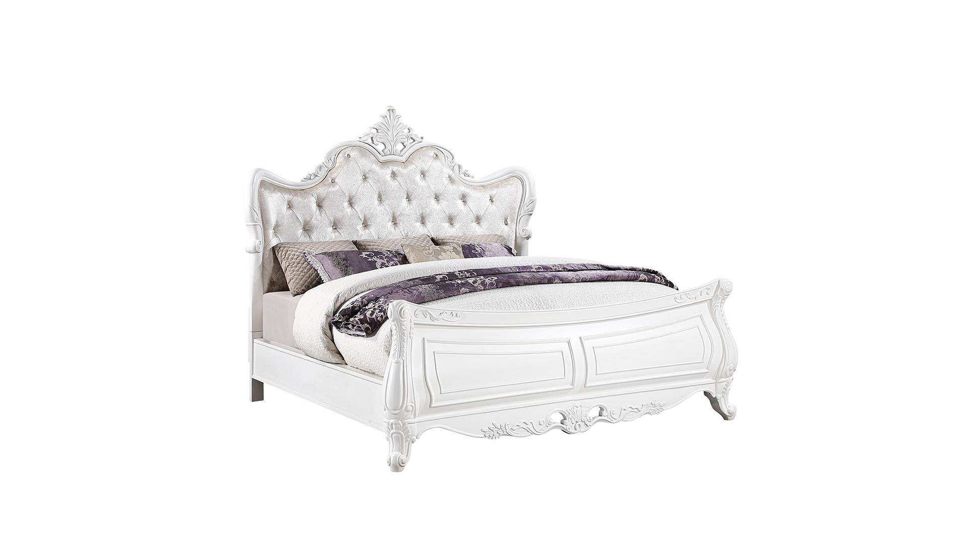 Opulence Bedroom set in White – Image 2