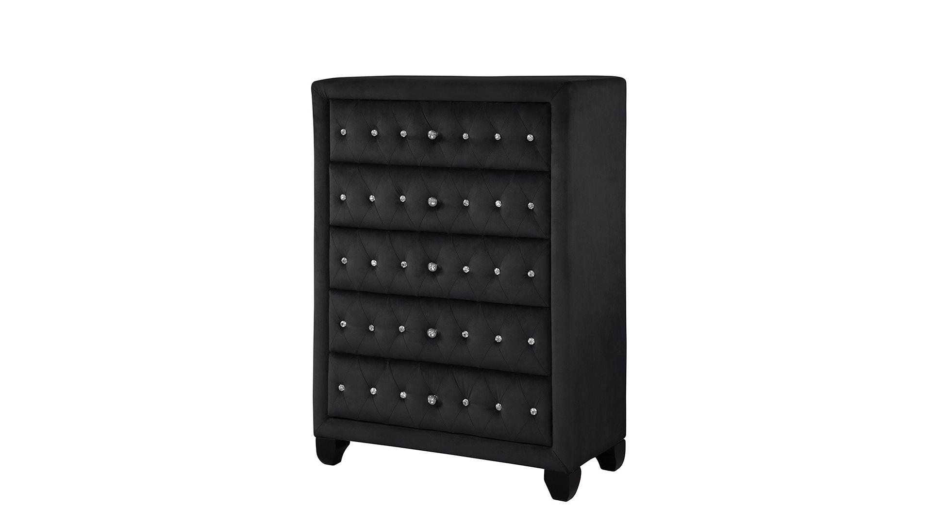 Sophia Bedroom set in Black – Image 5