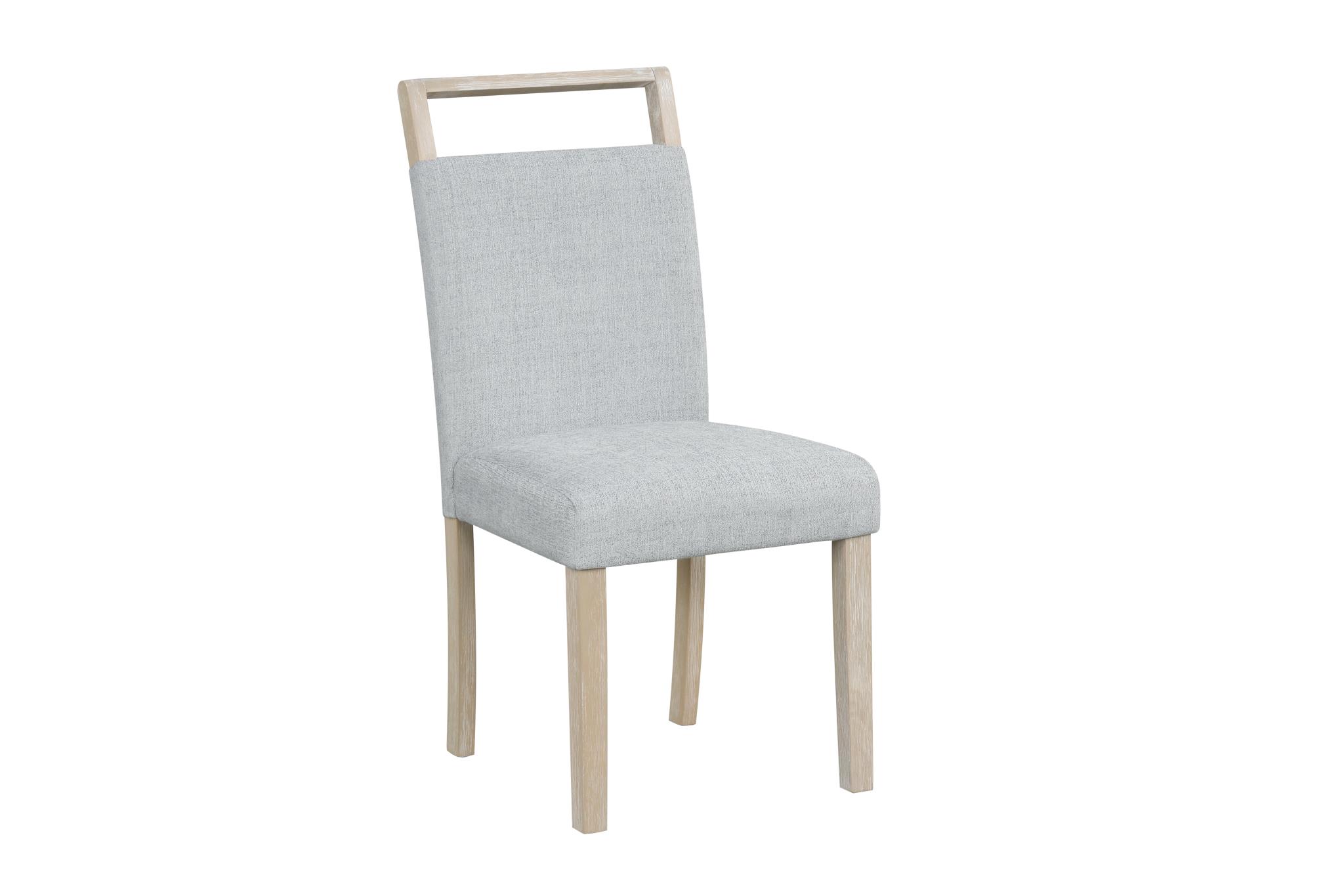 Skyla - Gray Upholstered Dining Chair with Padded Seat and Back – Image 2