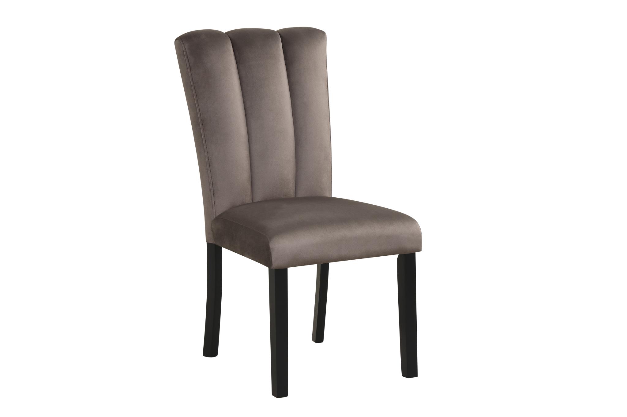 Elsa - Brown Upholstered Dining Chair – Image 2