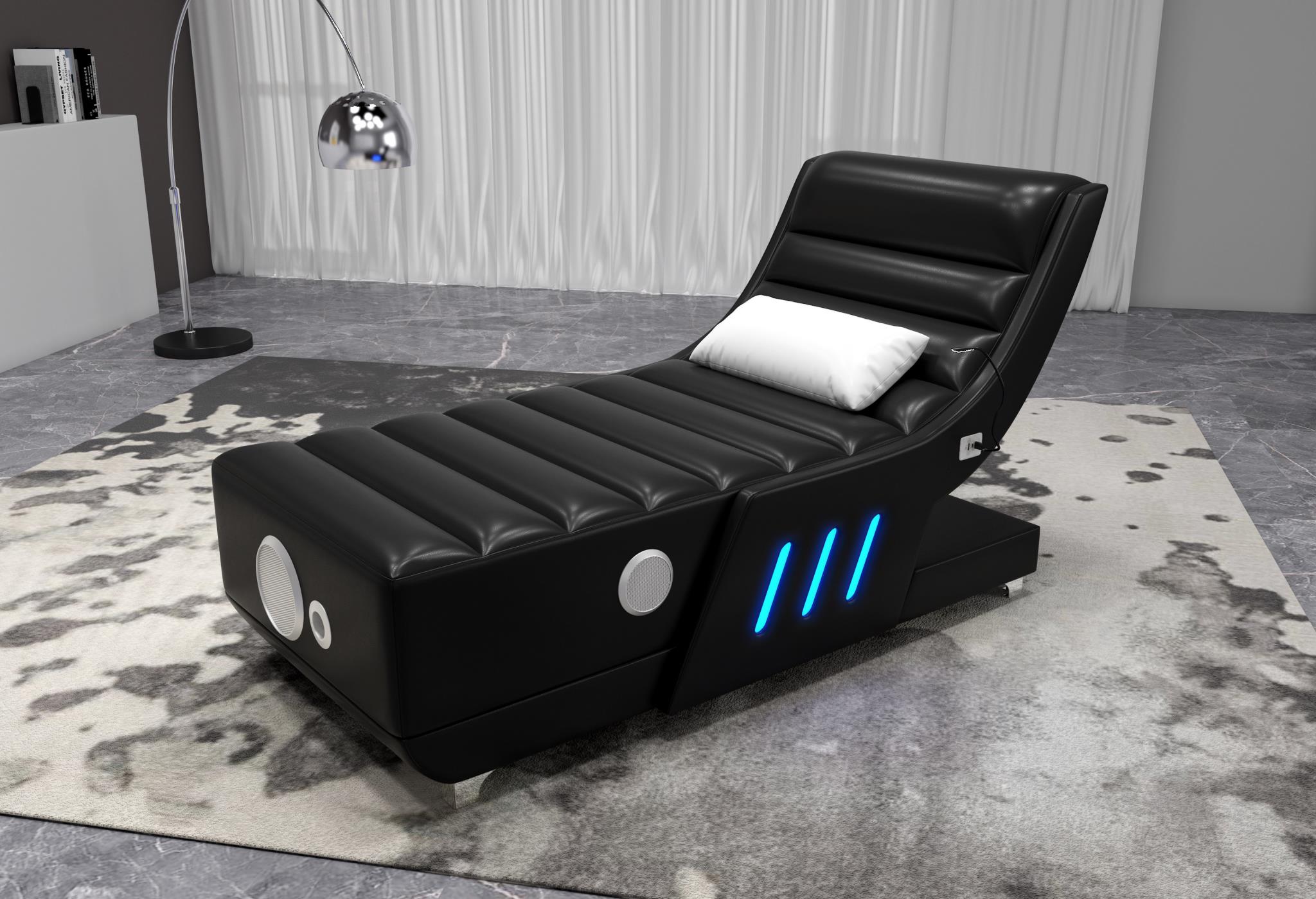 Tokyo - Black Armless Chair with Multi Color LED Set – Image 2
