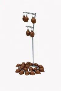 Hardhat Earrings – Brown