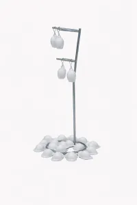 Hardhat Earrings – White