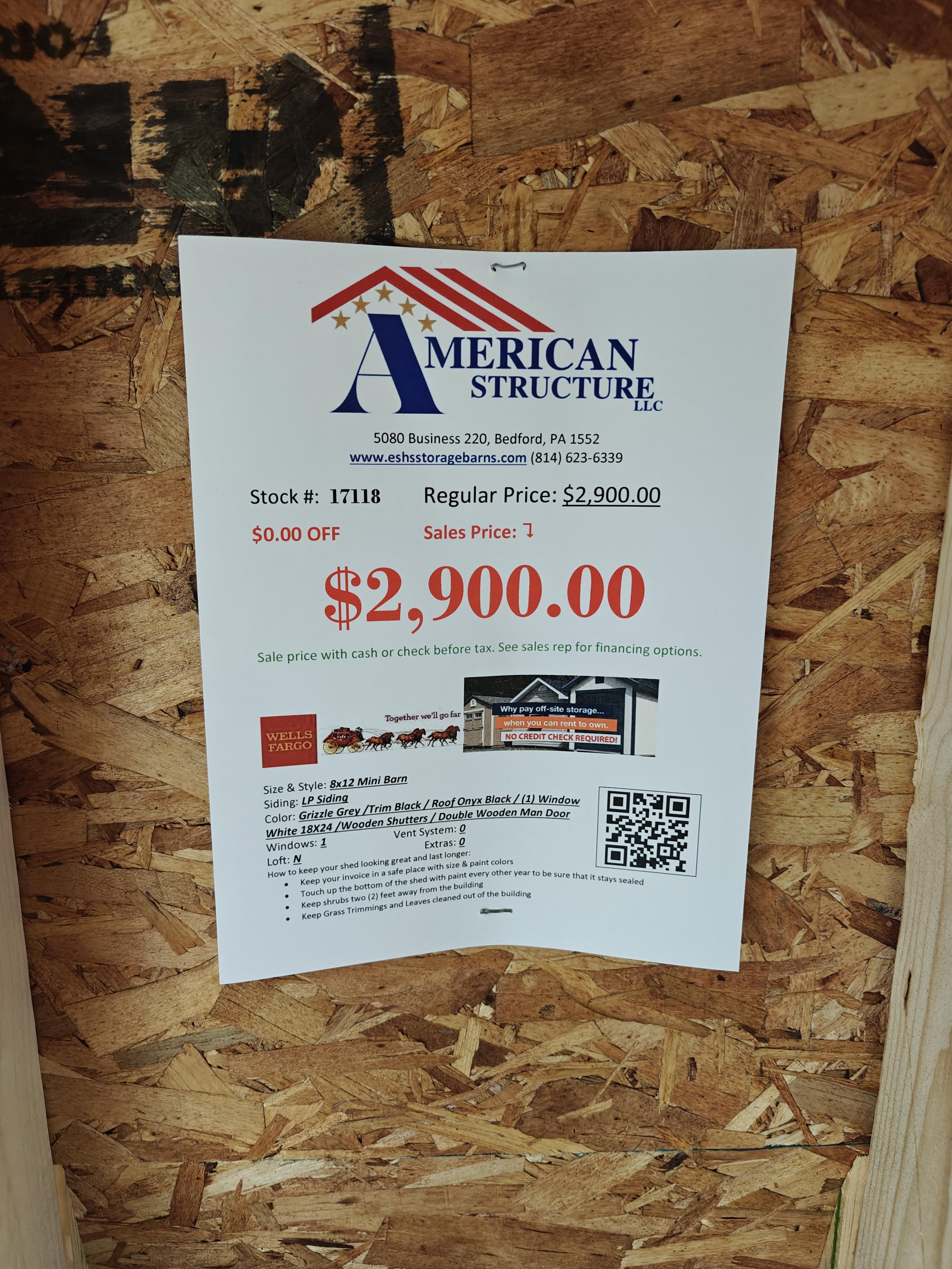 17118 8x12 Mini Barn – Image 6
