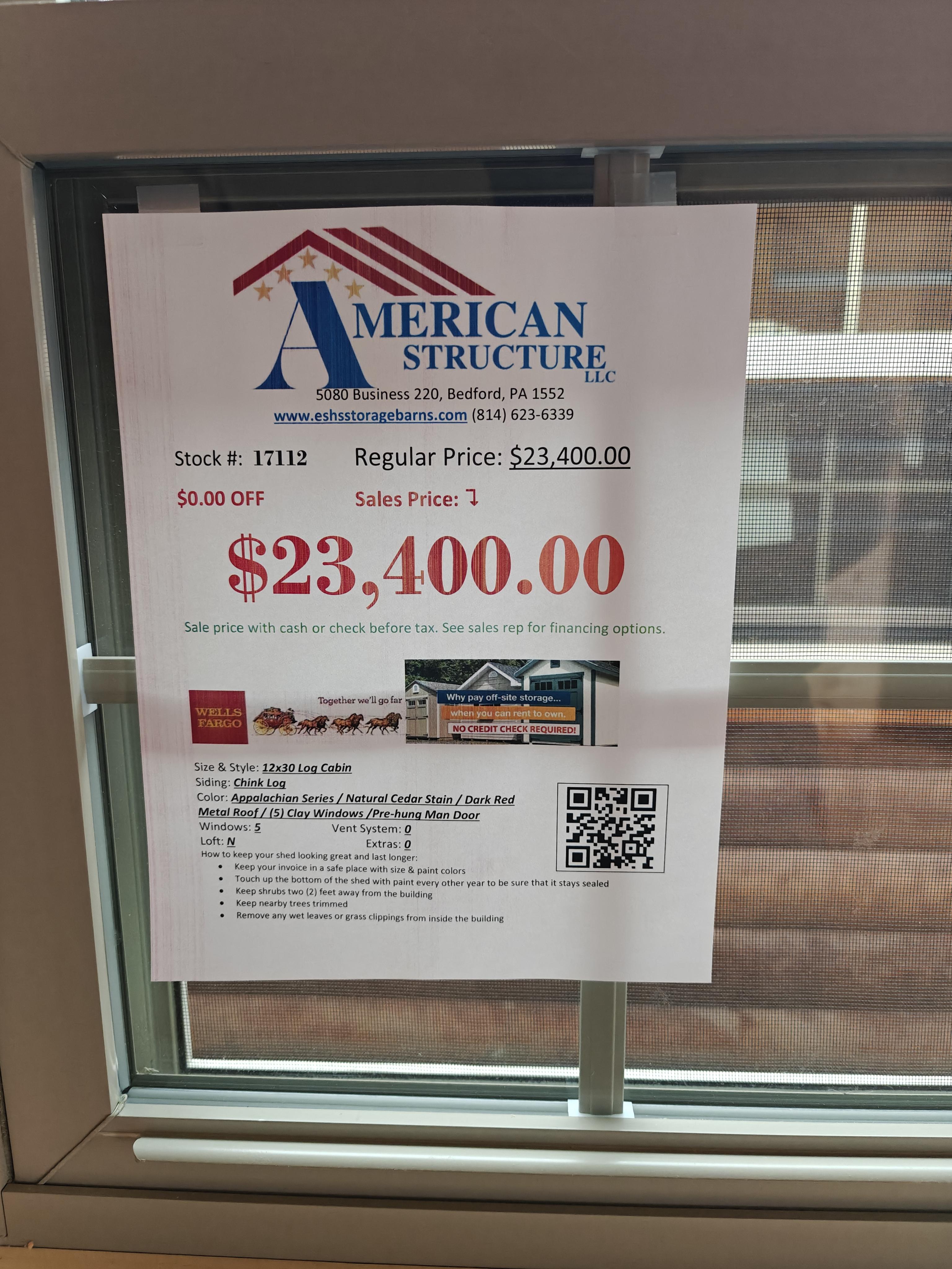 17112 12x30 Appalachian Cabin – Image 4