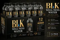 BLK WELL-NESS | Bottled Water | 12-Bottle Case – Image 1