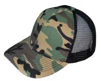 Structured Hat with 4-H Emblem – Green Camo/Black