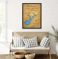 Lake Lanier Wooden Map, Georgia – Image 2
