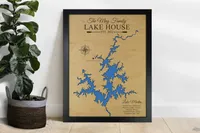 Custom Wood Map of Any Lake – Lake House Wall Art – Image 11