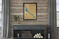 Custom Wood Map of Any Lake – Lake House Wall Art – Image 6
