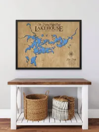 Lake Lanier Wooden Map, Georgia – Image 8