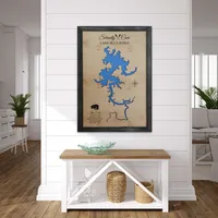Lake Lanier Wooden Map, Georgia – Image 7