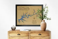 Lake Cumberland Map, Kentucky – Image 3