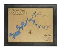 Watts Bar Lake Wooden Map, Tennessee – Image 3