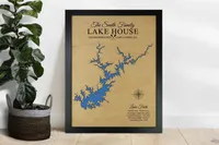 Lake Blueridge Wooden Map, Georgia – Image 3